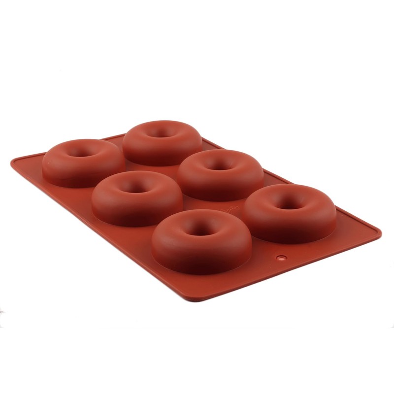 6 Cavity Donut Silicone Chocolate Molds Doughnut Pan Baking Mold