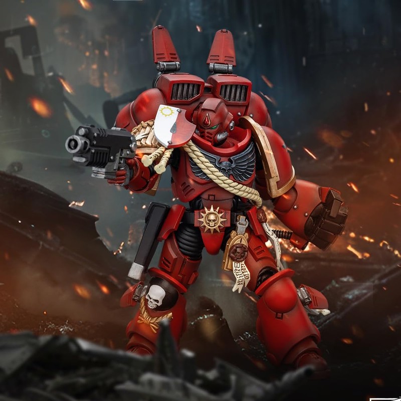 JOYTOY Warhammer 40,000 1/18 Action Figure Blood Angels Captain with