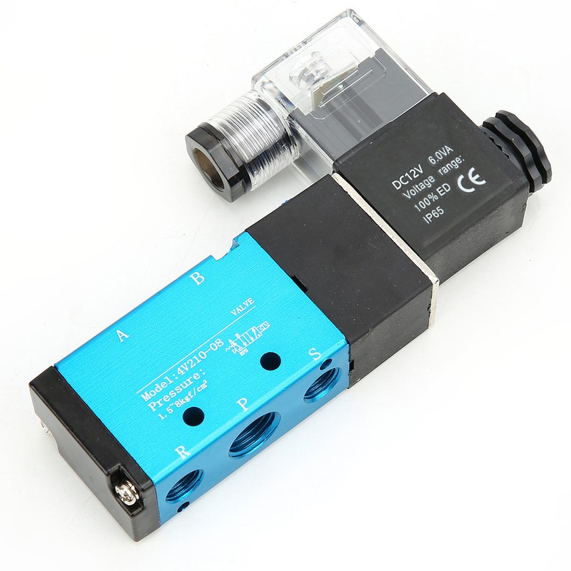 4V210-08 2 Position 5 Way Solenoid Valve PT1/4in Filtrated Air