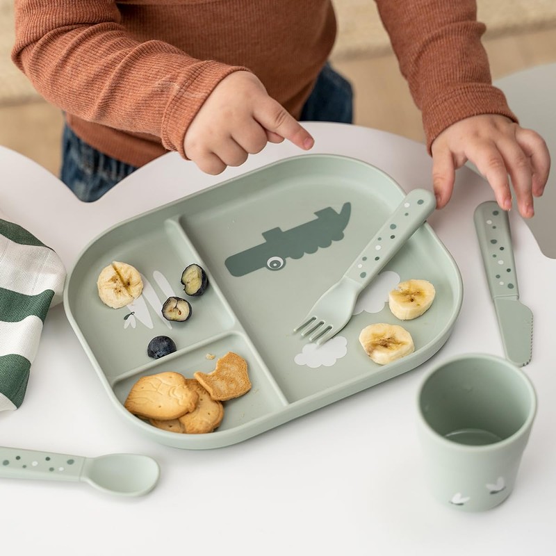 Done by Deer Foodie Children's Plate with Dividers - Children's