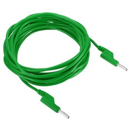 PATIKIL 4mm Banana Plug to Banana Plug Test Leads, 4mm OD 1000V/20A 13AWG Copper Flexible Stackable Cable Line Wire for Multi-Meter, Electrical Test Jumper 5m / 16.4ft, Green