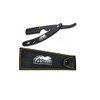 Black Metal Matte Finish Cut Throat Single Edge Blade Shaving