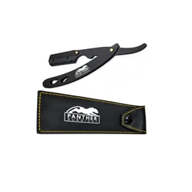 Black Metal Matte Finish Cut Throat Single Edge Blade Shaving Razor