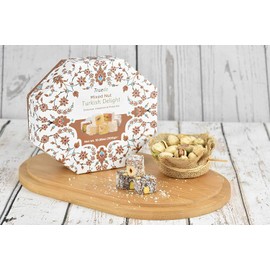 Truede Mixed Nut Turkish Delight (300g) - Hand-Made, Dusted Coconut, Hazelnut and Pistachio Turkish Delight