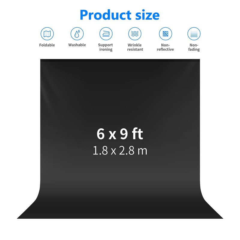 Neewer 1.8 x 2.8 m Professional Photography Studio Backdrop, 100%