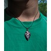 Handcrafted Copper wire wrapped Flint-style Native American Arrowhead Necklace made