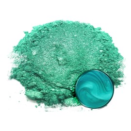 Eye Candy Premium Green Mica Powder Pigments (25gr) | Multipurpose DIY Arts and Crafts Additive | Acrylic, Woodworking, Bath Bombs, Resin, Epoxy, Soap, Fishing Lures (Seijiiro Green)