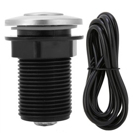 VIFERR Garbage Disposal Air Switch Button 25mm Garbage Scrap Air Switch Automatic Self-lock Button with Air Tube Button Pneumatic Air Hose Kit For ood aste isposers, Ubs