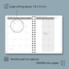 POPRUN Calendar 2026 Weekly Planner 22 x 16.5 cm, 17-Month