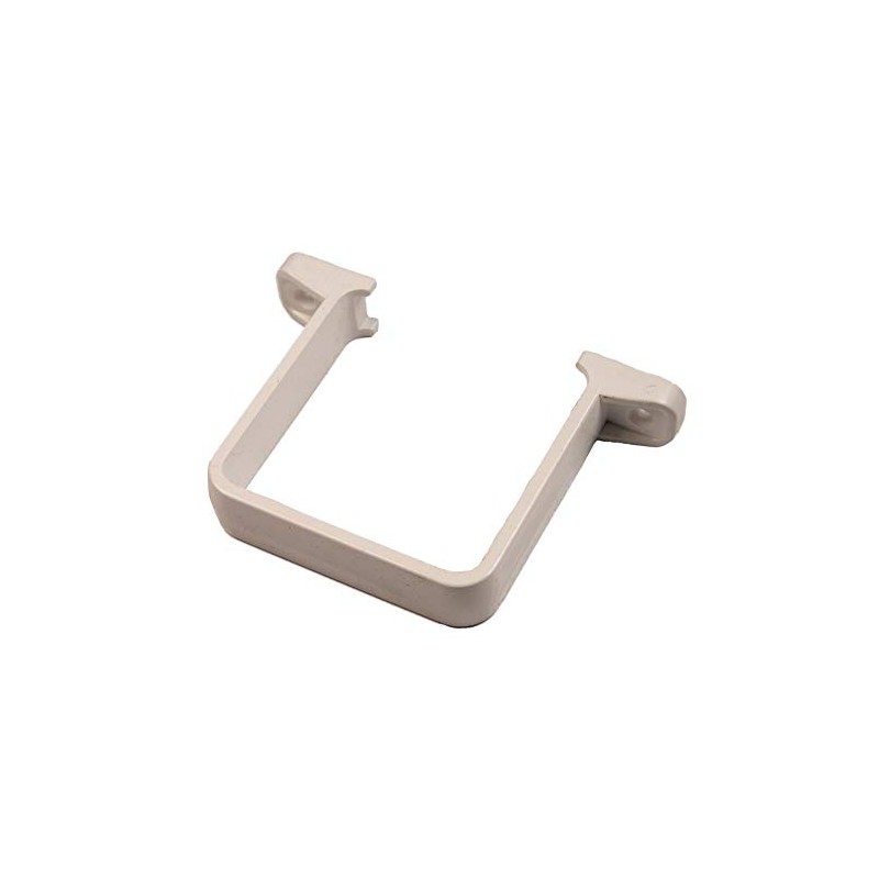 65mm Drain Pipe Down Pipe Rainwater Clip Square White Flush