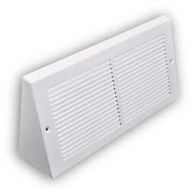 3.5 inch Depth Stamped Steel Triangular Baseboard Grill - 14 x 06 Duct Opening
