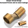 Nimomo S Connection Shower Fitting Adapter, 3/4 Inch x 1/2