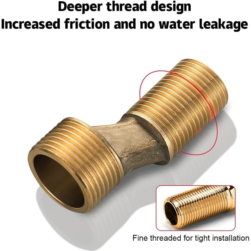 Nimomo S Connection Shower Fitting Adapter, 3/4 Inch x 1/2