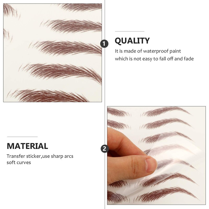 KESYOO Eyebrow Stickers 6D Eyebrow Decal Sticker Tattoo Eyebrow Eyebrow