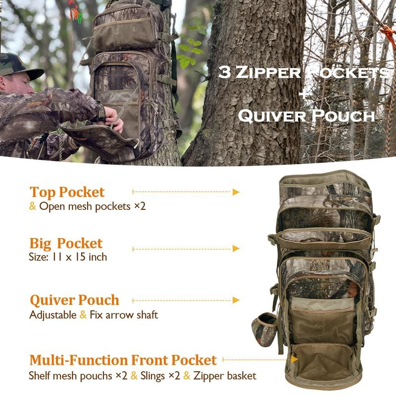 NEW VIEW Bow Hunting Backpack for Men, Camo Backpack with
