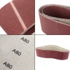 6 x 48 inch Sanding Belts 80 Grits 5 Pack