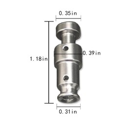 WELANGBN Float Valve Seal for Instant Pot Replacement Parts with 6 Sealer Gasket, Fits Duo 3, 5, 6 Qt, Duo Plus 3, 6 Qt, Ultra 3, 6, 8 Qt, Lux 3 Qt, 1.18 inch, Silver