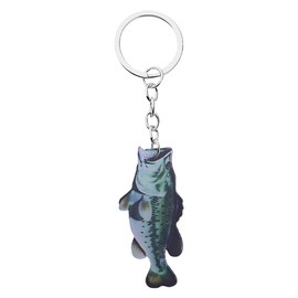 Novelty Fisherman Gift Fish Keychain for Women Men Fish Lover Gifts for Boyfriend Husband Birthday Gifts for Fiance Dad Papa Fishing Retirement Gifts for Grandpa Uncle Fishing Keychains for Women Men