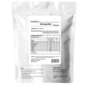 UKHealthHouse Ashwagandha Powder - High Strength Ashwagandha, Pure Ashwagandha, Vegan, Withania Somnifera, KSM66, No Ashwagandha Capsules or Tablets (50g)