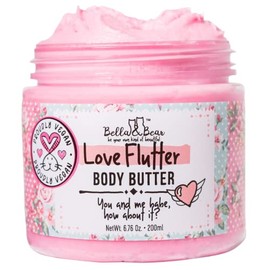 Bella And Bear- Love Flutter Body Mantequilla, Fórmula Hidratante, Suaviza Y Previene Cicatrices, Crema Para Estrías, 6.7Oz