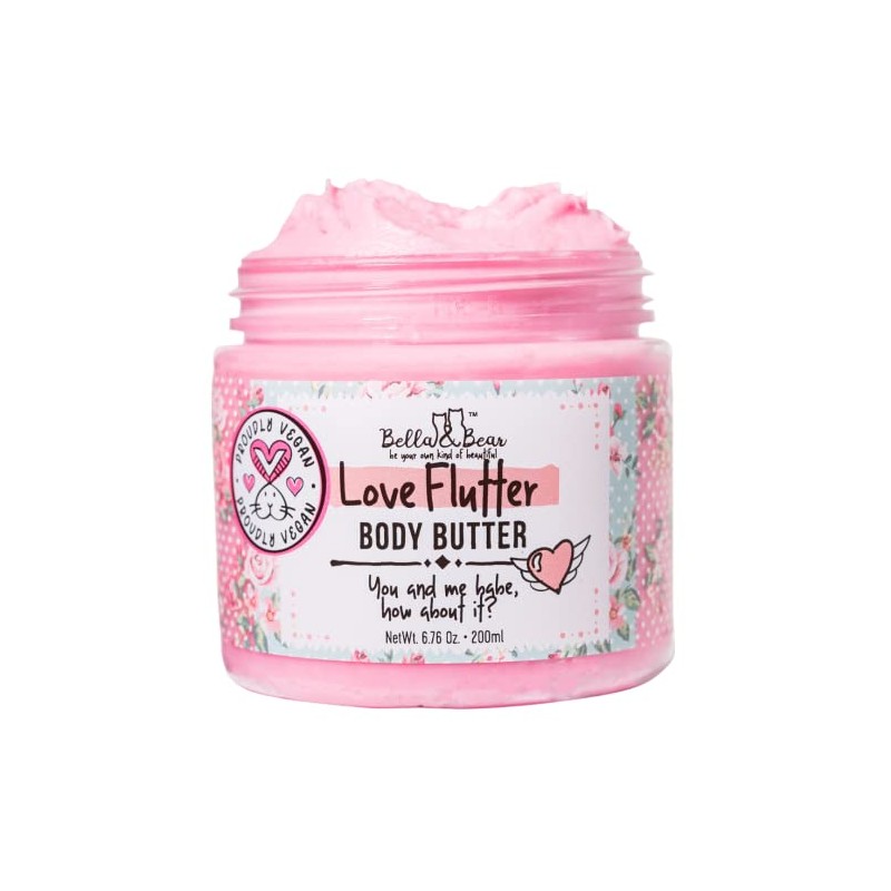 Bella And Bear- Love Flutter Body Mantequilla, Fórmula Hidratante, Suaviza