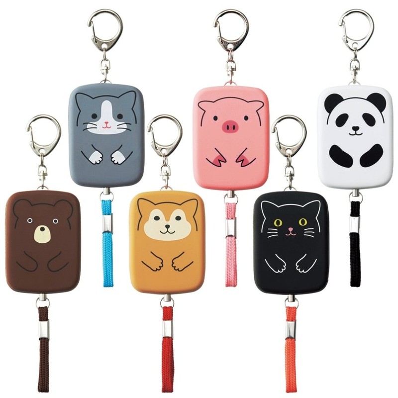 Lihit Lab A7718-4 PuniLabo Security Buzzer, Safety Alarm, Tuxedo Cat