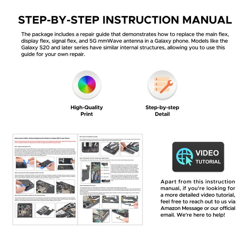 for Galaxy S24 LCD Display Flex Cable Ribbon Replacement Repair