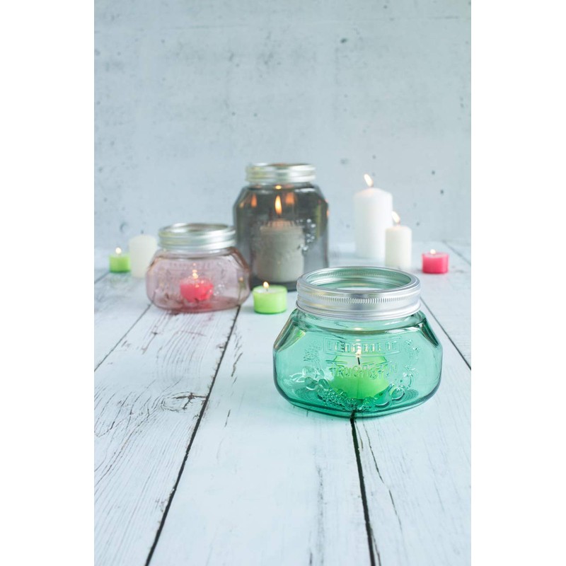 Leifheit Preserving Glass Jar, Smokey Grey, 0.5 Litre