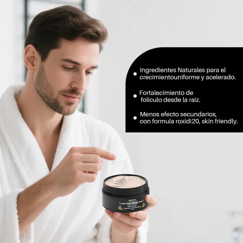 Crema Tratamiento Barba Crecimiento Cabello Barba Mopoyat