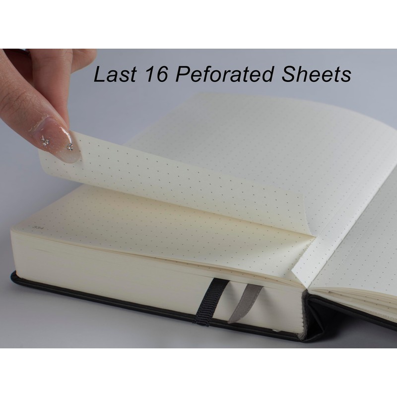 Thick Bullet Dotted Journal with 366 Numbered Pages, A5 Journal