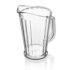 New Star Foodservice 46144 Polycarbonate Plastic Tapered Style Restaurant Water Pitcher, 60-Ounce, Clear