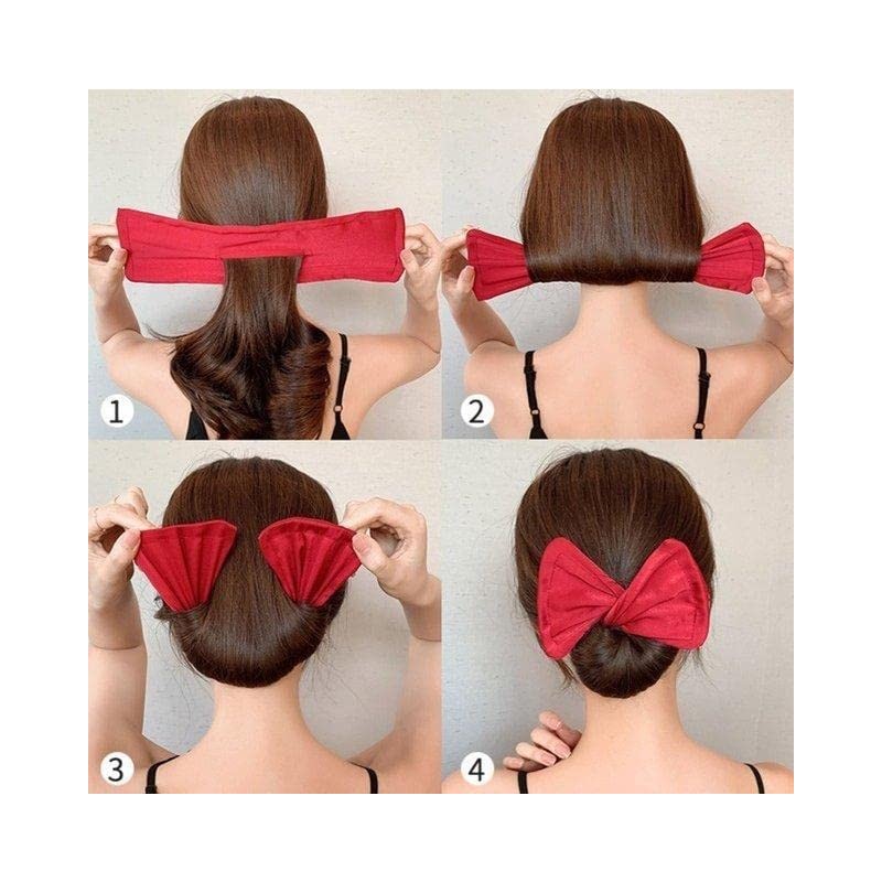 88flix Deft Bang Hair Bun Hair Maker Ribbon Deft Band