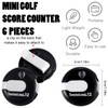 Frienda 6 Pieces Golf Score Counter Mini Golf Stroke Counter