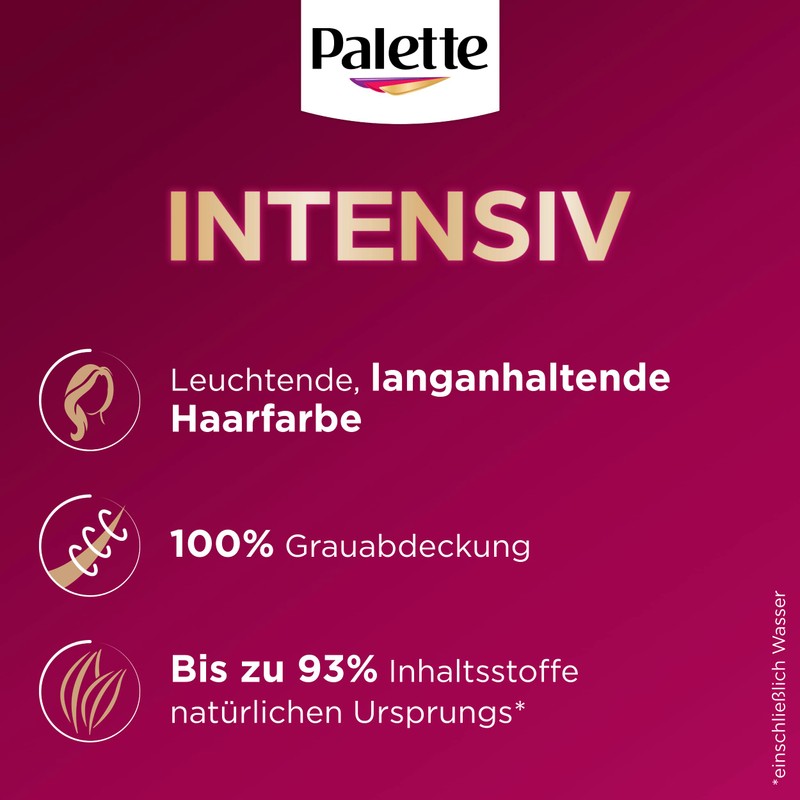 Palette Intensive Creme Colouration 3-68/878 Mahogany (3 x 115 ml),