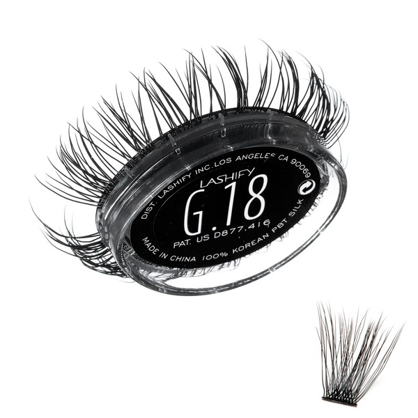 Lashify Gemini 18mm Gossamer Lashes in Black, Easy DIY False