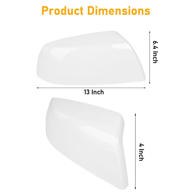 APESER Compatible with Toyota Tundra Sequoia Mirror Cover Replacement 2007-2021,2nd