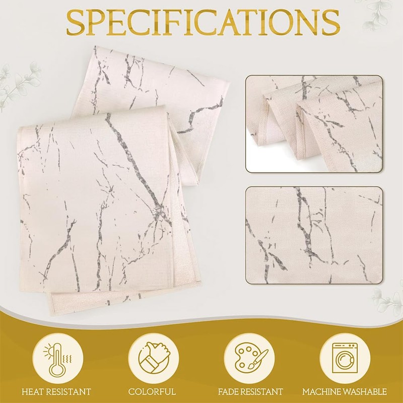 Spring Summer Table Runner Washable Modern 40 x 140 cm