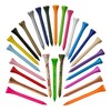 TH Golf 70mm 2 3/4" Mixed Colour Bamboo Golf Tees