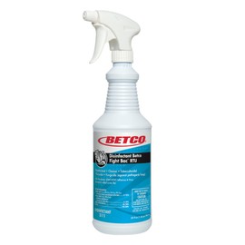 Betco FIGHT BAC RTU Disinfectant Cleaner, Citrus Floral, 32 oz. Bottle, 12/Carton (3111200)