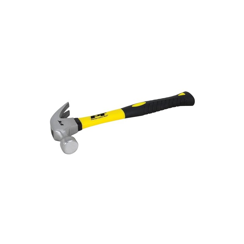 Performance Tool M7020B 16-Ounce Claw Hammer with Fiberglass Handle
