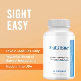 Unbranded (3 Pack) Sight Easy Eye Pills, SightEasy Healthy Vision Supplements Capsules