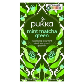 PUKKA HERBAL AYURVEDA Organic Mint Matcha Green 20bags (PACK OF 1)