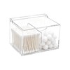 Goklmn Clear Acrylic Cotton Swab Ball Holder Qtip Organizer with