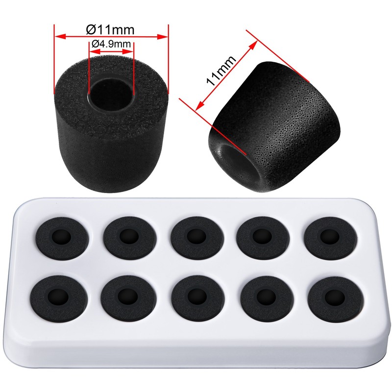 Replacement Earphone Tips for SIMOLIO Wireless TV Headsets, 5 Pairs