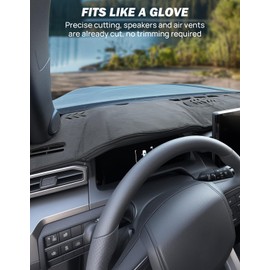 JOYTUTUS Dash Cover Mat Compatible with 2025 4Runner & 2024 2025 Tacoma Dashboard Cover Mat Non-Slip Dash Mat with Openable Speaker Cover