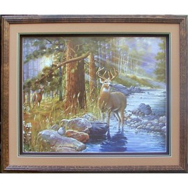 Deer in Woods Paper Tole 3D Decoupage Craft Kit Size 8x10 8-1019