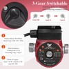 WiseWater 304 Stainless Steel Hot Water Recirculating Pump, 3-speed with