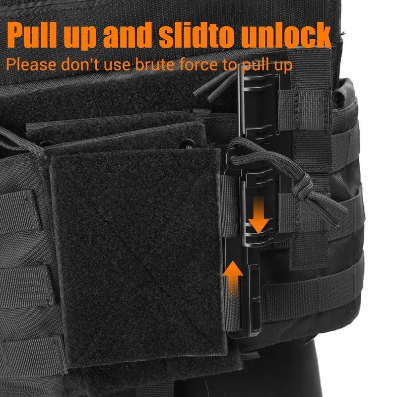 MiOYOOW Vest Quick Release Set, 1000D MOLLE Vest Removal Buckle