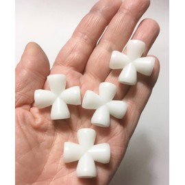 M03051 MOREZMORE 4 Pack 3/16" Jeton 4 "X" 4S Connectors for Jeton Ball Socket Flexible Armature 3/16" for Toy Doll Bear Long Furby Plastic Doll Skeleton Armature