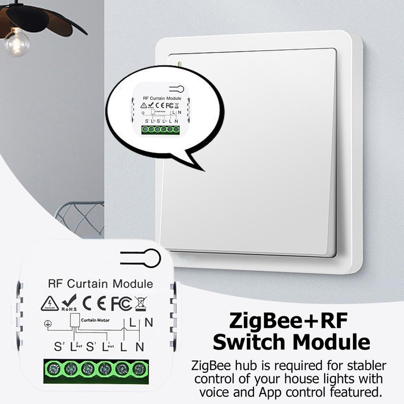 Nizirioo Wireless Roller Shutter Control Retrofit Set: Blinds and Awnings,